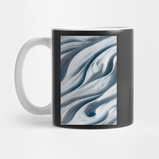 Luxurious White Blue Marble Stone Pattern #12 Mug